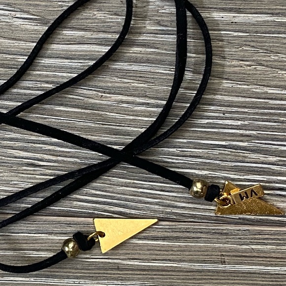 NWT Vanessa Mooney Suede Wrap Bolo Necklace - Picture 3 of 3